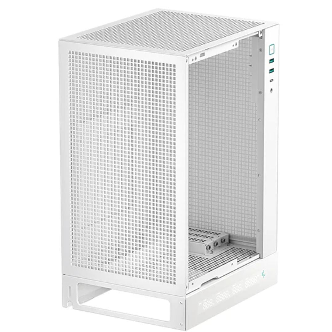 DeepCool CH170 DIGITAL WHT ITX Case, Digital Status Display, Extremely portable size, Abundant Airflow Ventilation, Mesh panels, Full sized air cooler DeepCool CH170 DIGITAL WHT ITX Case, Digital Status Display, Extremely portable size, Abundant Airflow Ventilation, Mesh panels, Full sized air cooler